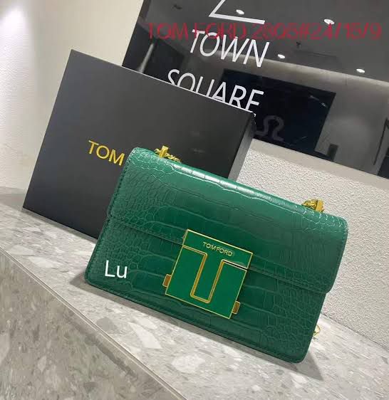 Tom Ford Logo-Embossed Messenger Bag