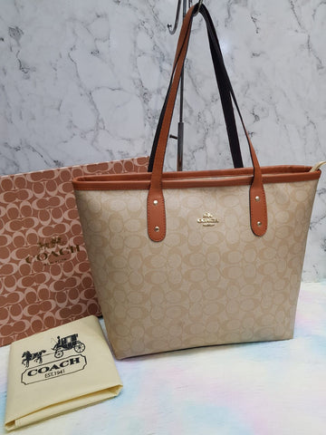 COACH Zipper Top Tote