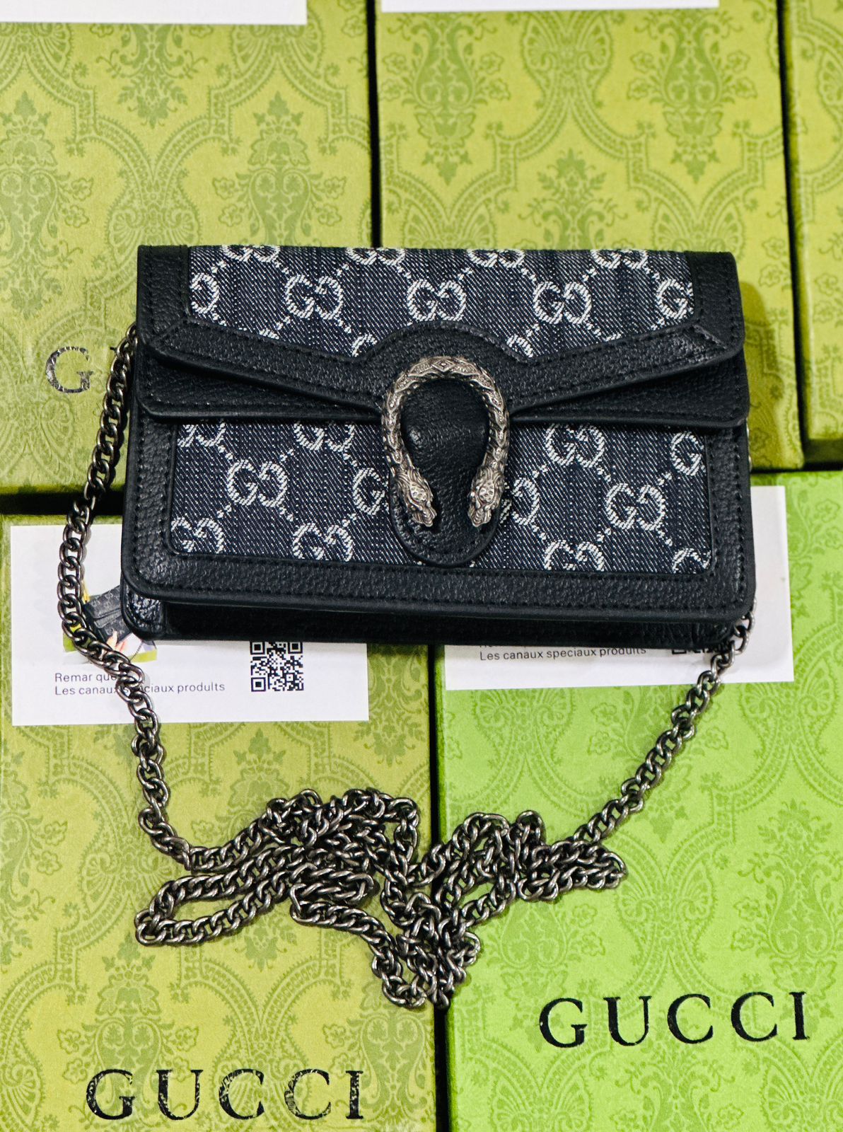 Gucci Dionysus Canvas Mini Crossbody Bag