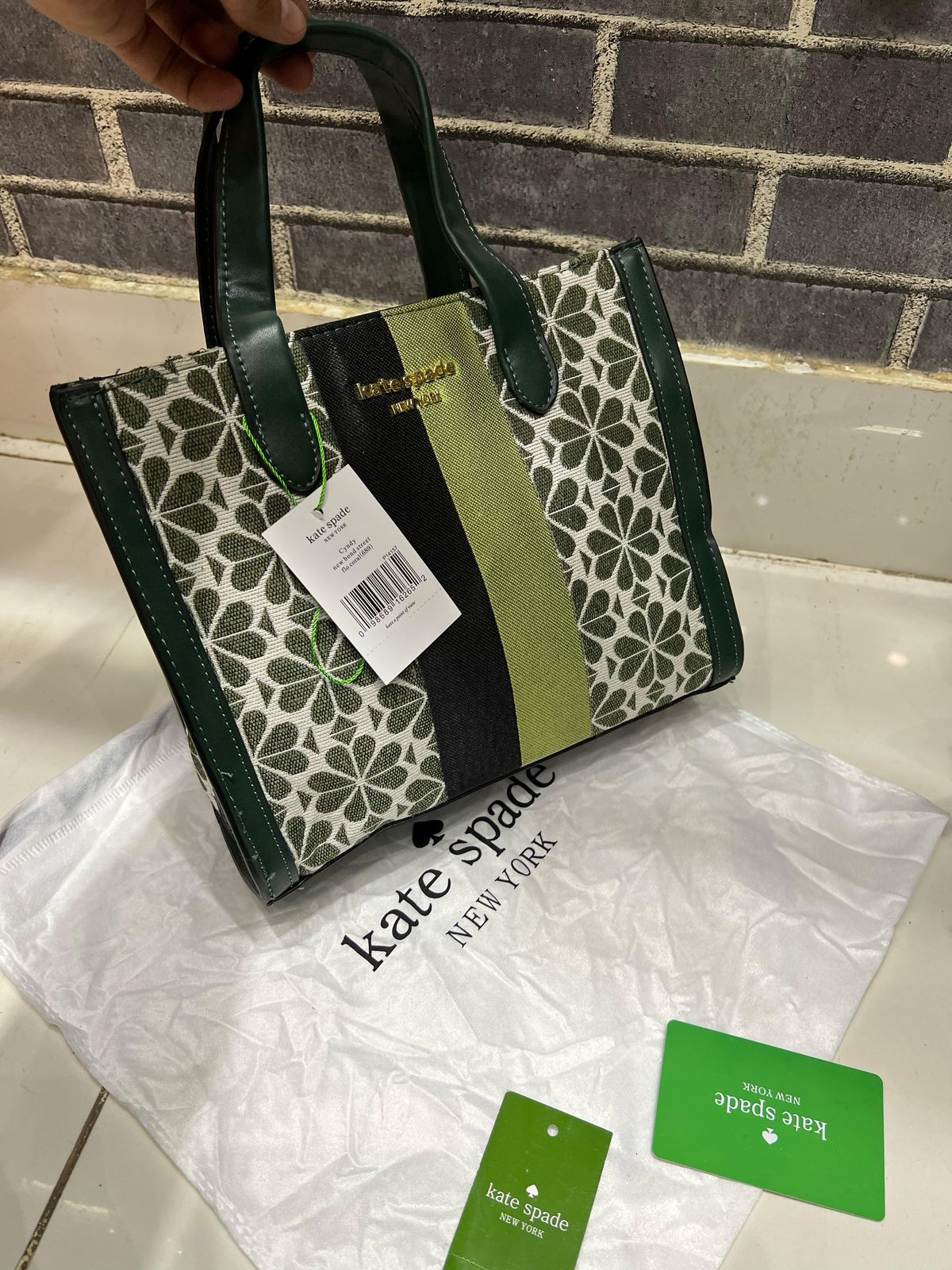 Jacquard Stripe Manhattan Tote Bag