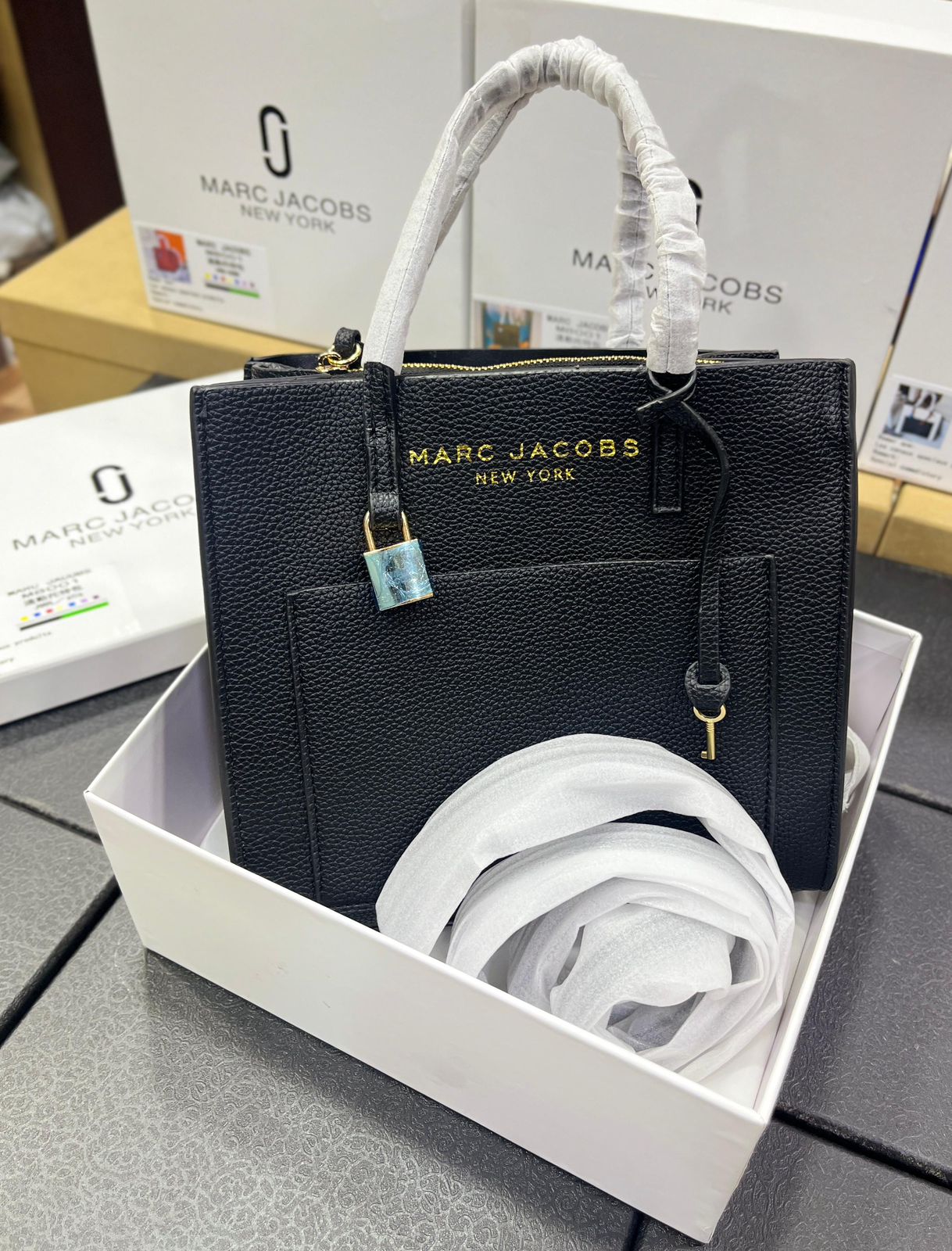 Mini Grind Leather Tote Bag