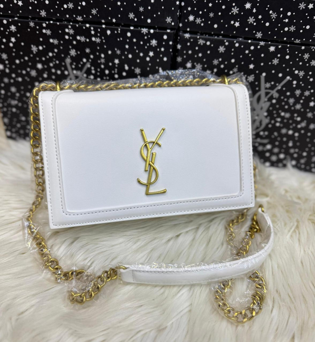 Saint Laurent Sunset Medium Fox Bag