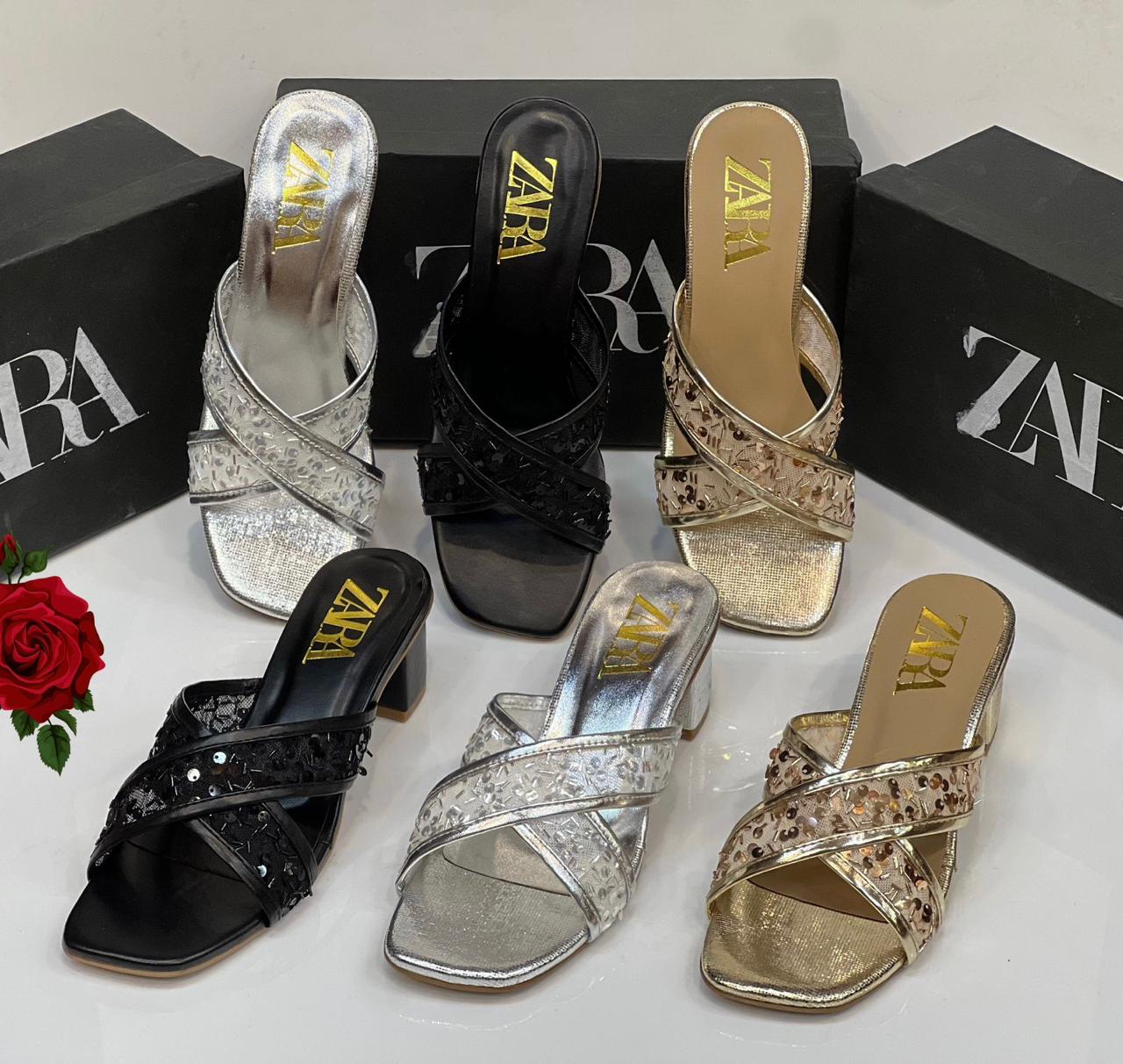 Zara Seq Heels