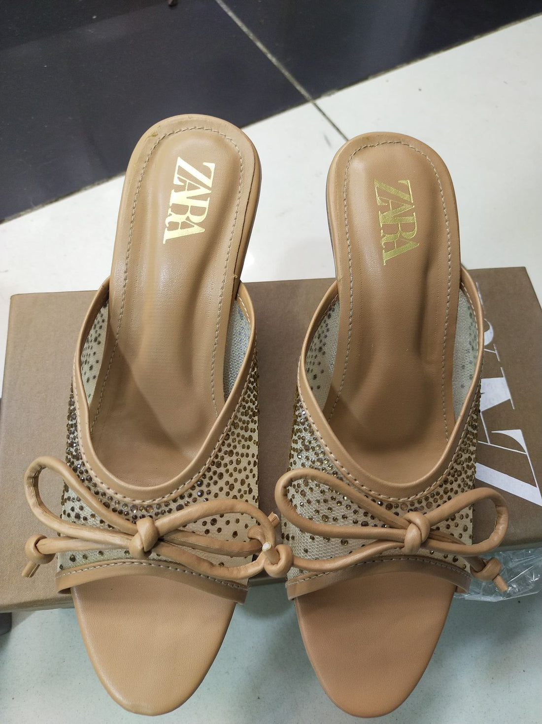 Zara Fish Net Heels